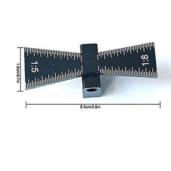 Dovetail-merke, merkemåler i aluminium