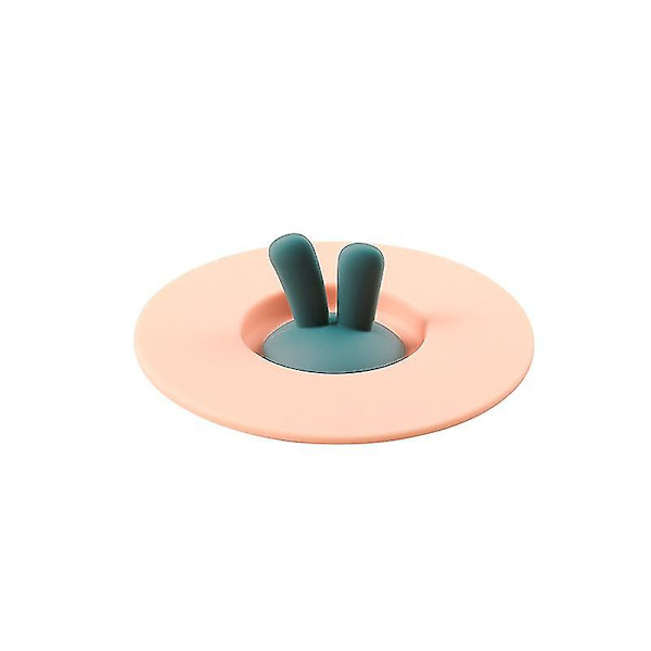 Kaninöron Silikon Tätningslock, Läckagesäker, Dammsäker och Överfyllningsskydd (1 st, Rosa)