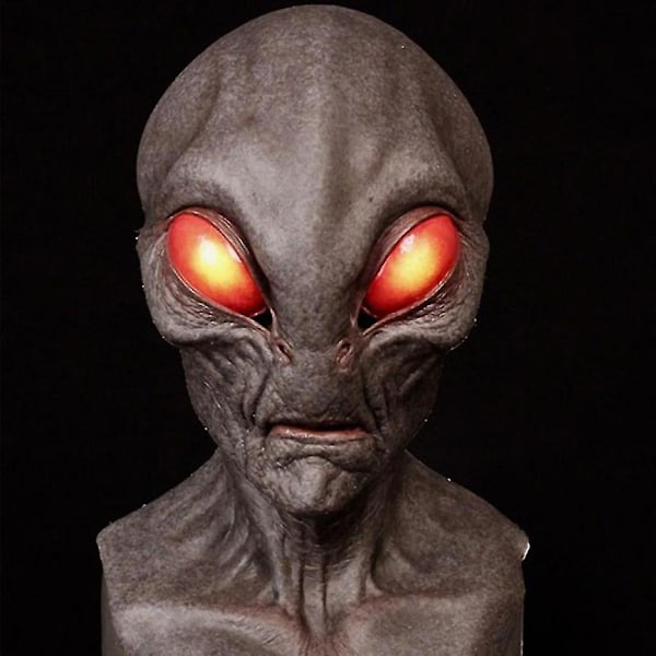 Halloween Alien Maske - Gysende, Frygtelig, Horror Alien Supersoft Maske, Magisk Maske, Krybende Festdekoration, Sjov Cosplay Rekvisit Maske, Ny D