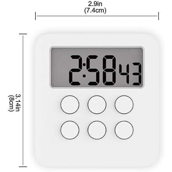 Kjøkken Timer Magnetisk Digital Timer Og Stoppeklokke Kjøkken Alarm Timer