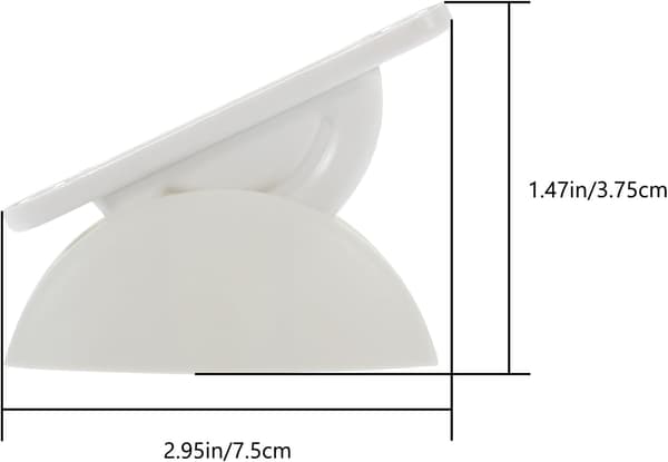 Kraftig Bobildørholder Nylon Dørstopper Hvit for Bobil Tilhenger Deler Tilbehør