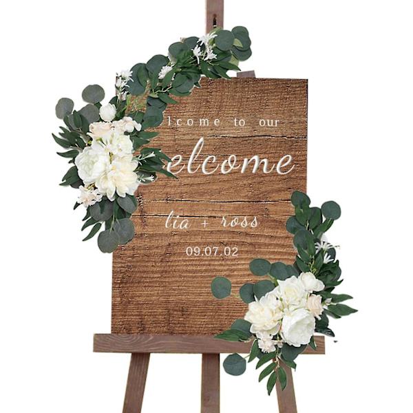 Konstgjorda Bröllopsbågsblommor Kit Jasminblomma Swag