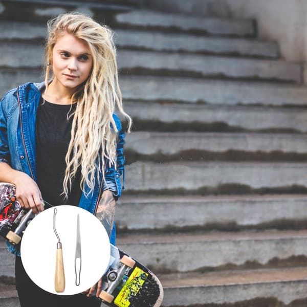 11 st hårstickor virknål dreadlocks stickverktygssats