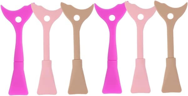 6 st Eyeliner Guard Applicator Ögonmakeupverktyg Ögonfransar Baffel Silikon Ögonfransskydd Separator