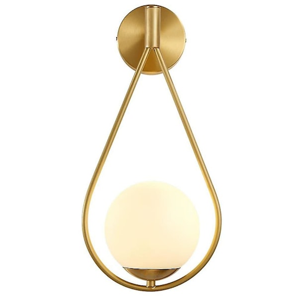 Vägglampa i nordisk stil, mässing, modern, vardagsrum, korridor