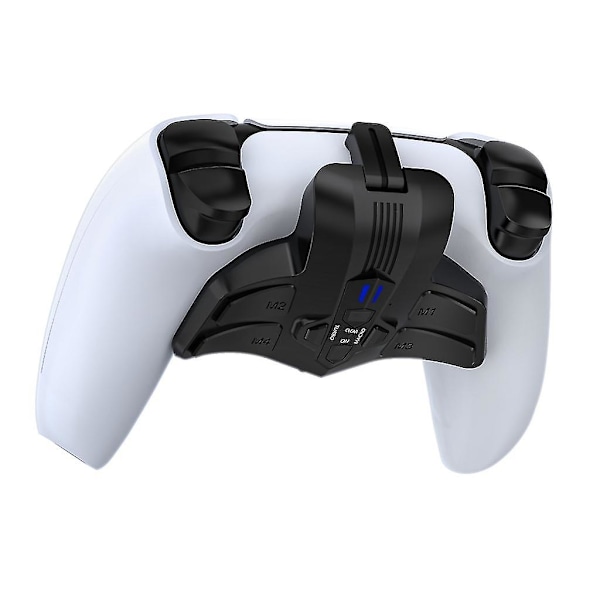 Tilbehør for bakre padler, styringsutvidelsessett, bakknapp, bakplate, omleggingssett for PS5 DualSense med turboer og makroer Black