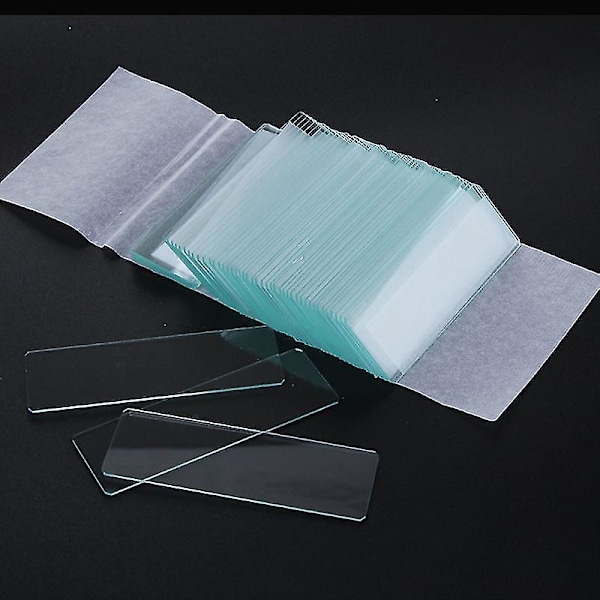 100 stk Mikroskopglass og Dekkglass for Preparering