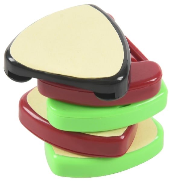 5 stk. Plast Gitar Pick Holder Etui