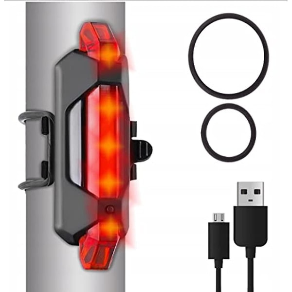 Generico Takavalo USB Polkupyörän Punainen valo Polkupyörän ajovalojen  varoitusvalo 60b0 | Fyndiq