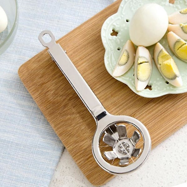 Ägg Slicer Cutter, Rostfritt Stål Ägg Slicer, Hållbar Användning Multifunktionell Ägg Cutter, Skiva Hårdkokta Ägg Snabbt Och Effektivt, Skärverktyg