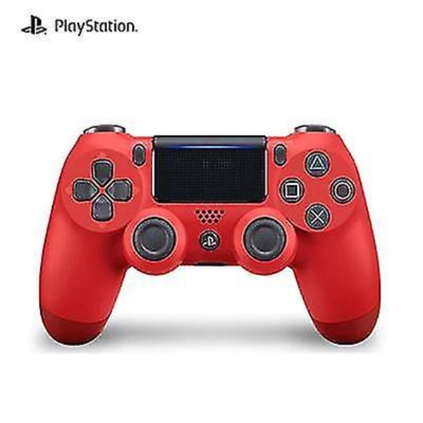 PS4 Controller Trådlös Bluetooth Game Joystick Röd