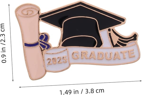 Studenterhue Broche Emalje Pin til Klasse af Holdbart Mindesmærke til Studerende Stilfuldt Revers Tilbehør