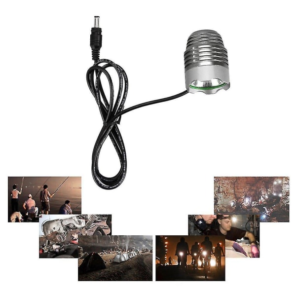 Sykkelhodelykt T6 LED Sykling Vanntett Frontlykt