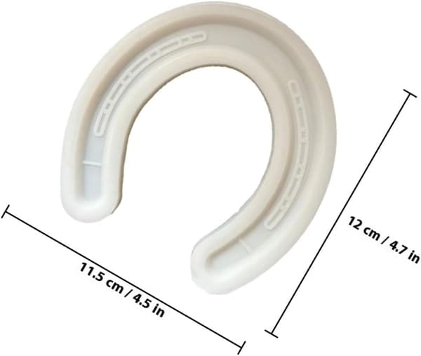 Hesteskoformet silikonform for DIY såpe- og stearinlysfremstilling, matkvalitets silikonvoksform