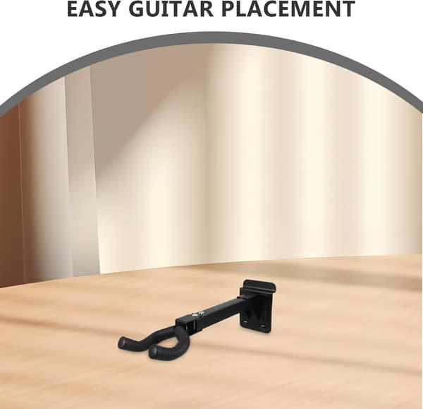 Gitarrväggfäste med metallkonstruktion och svampvaddering