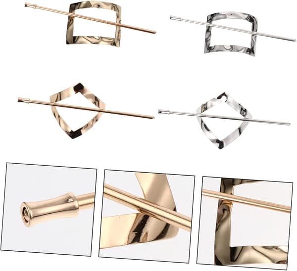 4 stk. elegante hårklemme-boldeholdere Stilfuldt tilbehør til kvinder Chic design