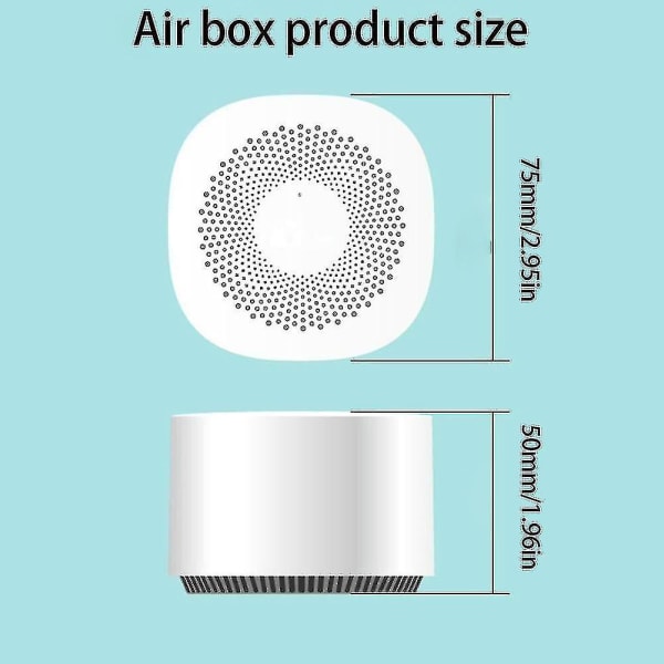 Digital CO2-måler Gasdetektor CO2-sensor Luftkvalitetsmonitor Formaldehyd Tvoc Kuldioxid Trådløs App Luftanalysator