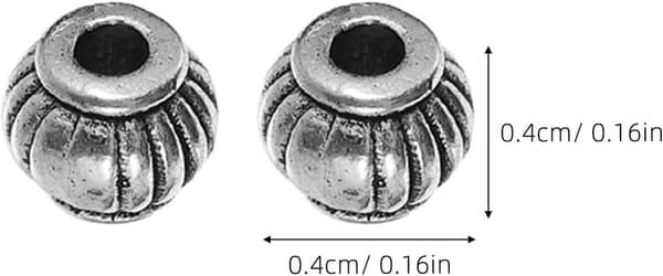 300 st silverlegering pumpa distanspärlor lyktedesign för smyckestillverkning