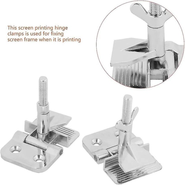 Skärmtryck Metall Fjäril Ramgångjärn Klämma DIY Hobby Fast Verktyg Chuck