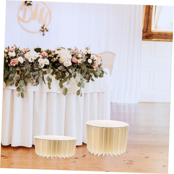 2 st runda cylinderställ papperscylinder piedestalställ vikbart elegant papper