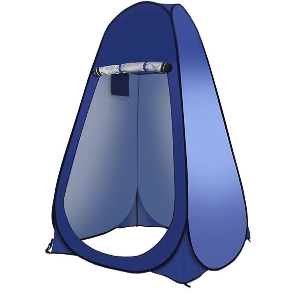 Enkel Pop Up Dusch Tält Toalett Omklädningsskåp Camping Utomhus Skydd Inomhus Utomhus Omklädningsrum Bärbar (blå)