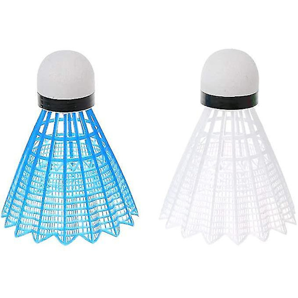 4 stk. Farvede LED Lysende Badminton Natglød Shuttlecock