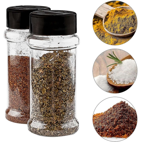 8 unssia Spice Shakerilla, tyhjät maustepurkit Pullot Maustesäiliöt mausteen, yrttien, mausteen säilyttämiseen