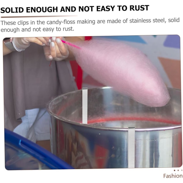 20 stk. Maskintilbehør Stabiliseringsklips i rustfritt stål for Marshmallow-maskiner