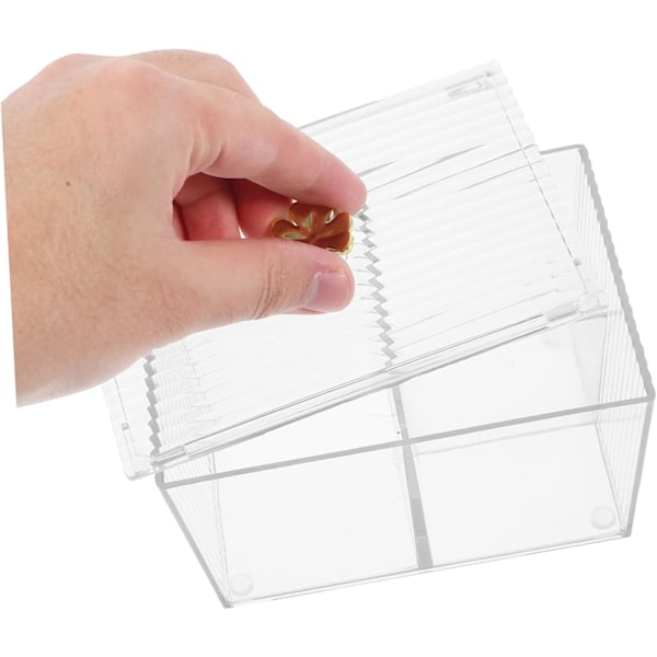 Makeup Holder Vatrondelholder Vatpindeboks Sikker Materiale Opbevaringsboks Pladsbesparende Organizer