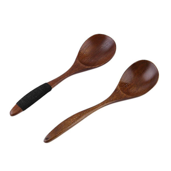17cm Handgjord Träskedda Matlagningsredskap