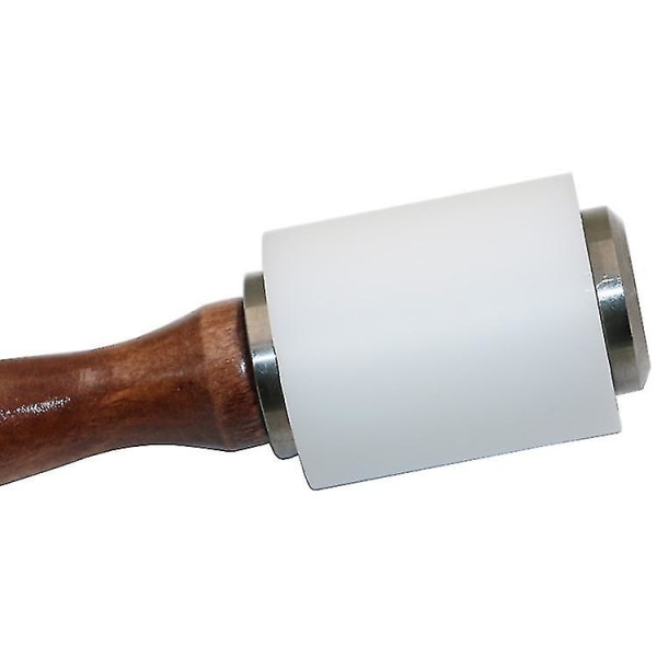 Læderhammere Udskæring Nylon Hammer Styrke Træskæring Værktøj Gør det selv håndværk Håndværktøj 1 stk-brun