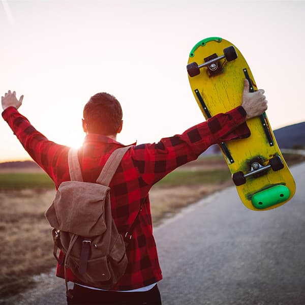 2 stk Skateboard Kollisjonslist Solid Longboard Rail Profesjonell Rib Bone Rail Slitesterk