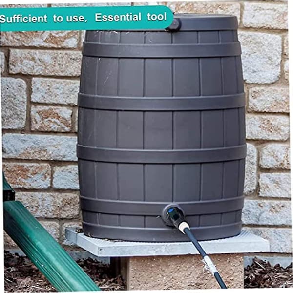 Regnvandstønde Hane Sæt 34 Tommer Havehane Slangeforbindelse Med Bulkhead Fitting Og Slange Adapter Til Vandtanke Pools Ventil Tilbehør Flydeventil