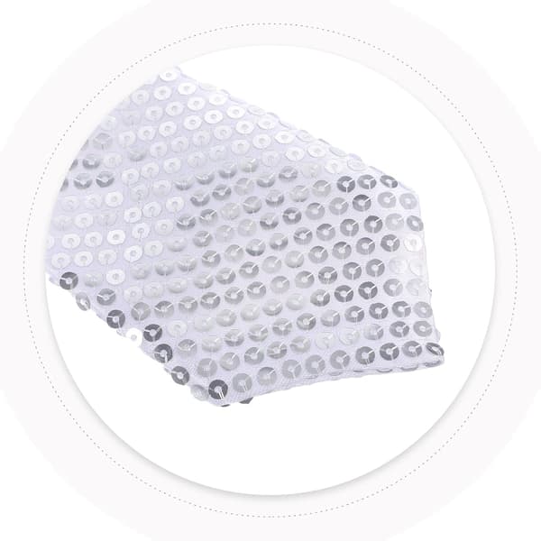 Paljett Slips Dekorativ Fest Slips for Cosplay Menn Glitrende Slips Kostymefest Tilbehør Pynt