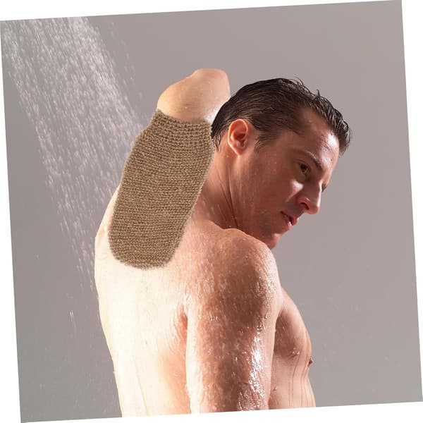 2 st badhandskar Exfolierande duschhandskar för kroppsmassage Badrumstillbehör