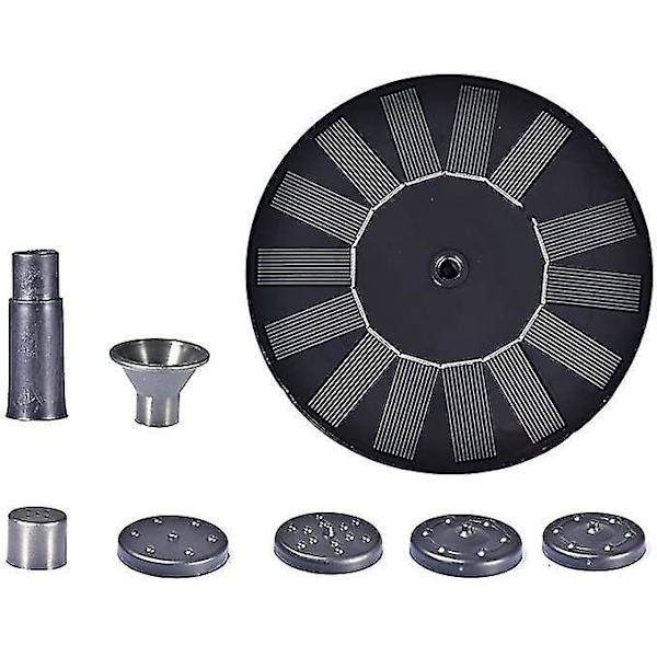 Solcelled Fontænepumpe 1.4w Flydende Vandfontæne 4 Dyser