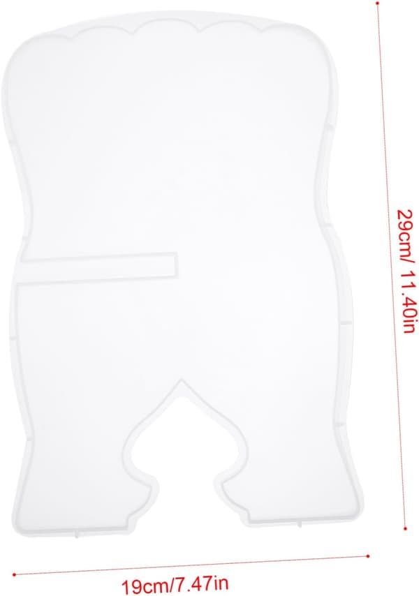 2 stk silikon bokstativform for DIY-håndverk, lesehylle og notestativform