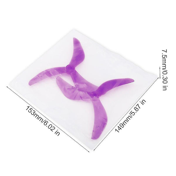 5043 Tri-blade Propeller CW/CCW til FPV Racing Quadcopter