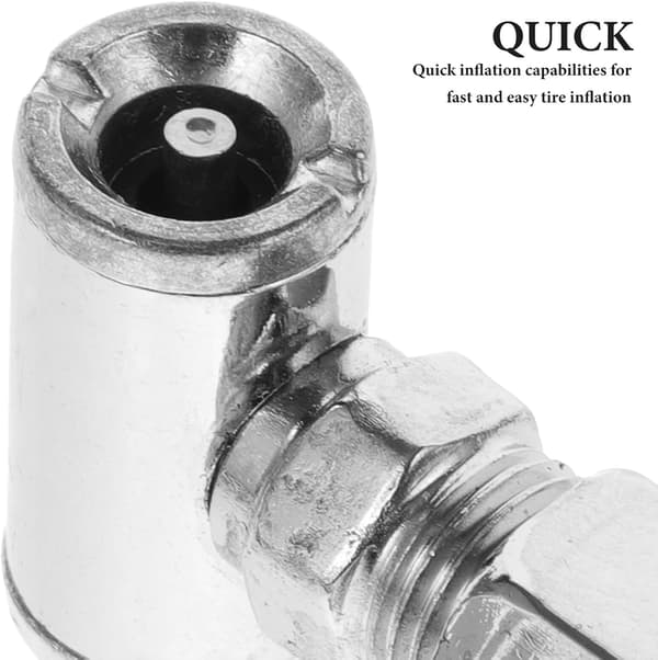 Dobbelt hoved dækpumpe Chuck luftkompressor luft Chuck adapter til lastbil og bildæk oppustning med flowkontrolventil