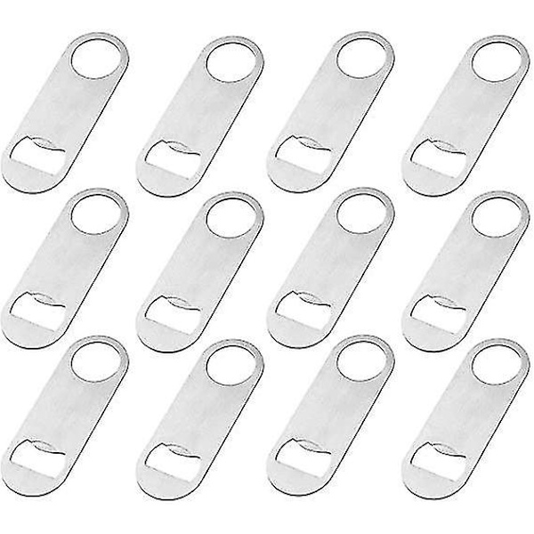 12 stk. Heavy Duty Bar Blade Flaskeåbnere Rustfrit