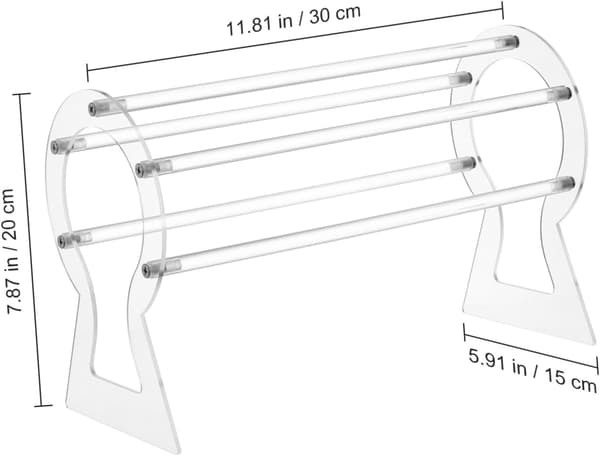 Akryl Hårbøjle Organizer Display Stand til Kvinder Hår Tilbehørsholder