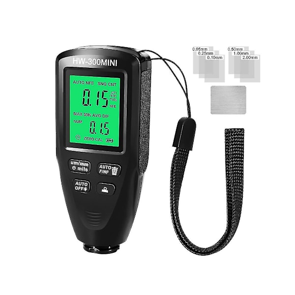 Hw300mini Digital Tjockleksmätare Tester Auto Billack Mätinstrument Lacklager Mätning