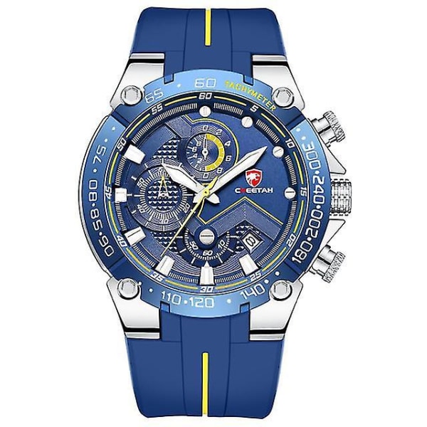 Herre Luxury Big Dial Watch Vanntett Quartz Armbåndsur
