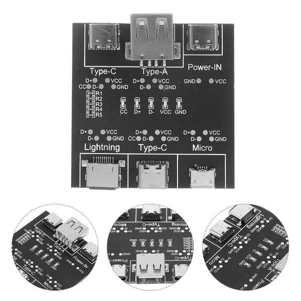 USB-kabeltester USB-C-tester Datakabelkontroller Kortslutningstestkort