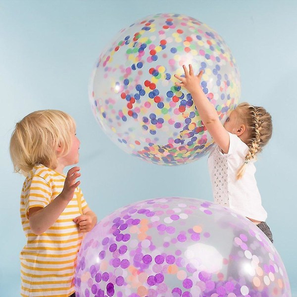 36 tuuman pyöreä konfettijuhla Clear Balloon Ystävänpäivä