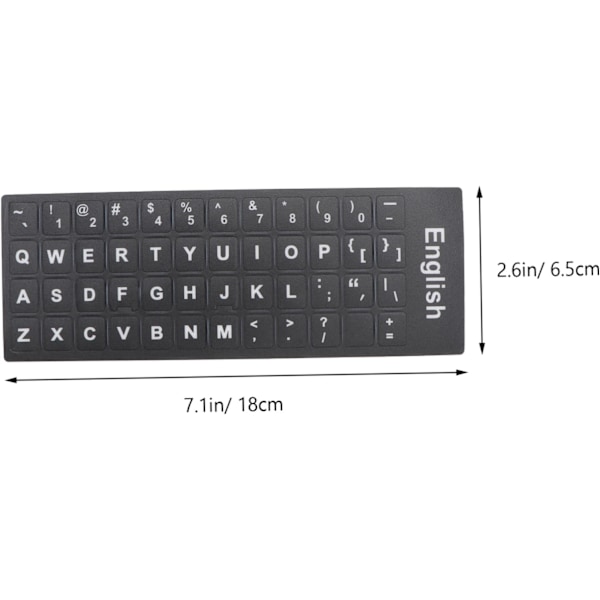Tastaturklistremerker for bærbar PC 10 stk. Universell datamaskinbeskyttelse Flerspråklig layout Enkel å påføre Rengjør tastaturet