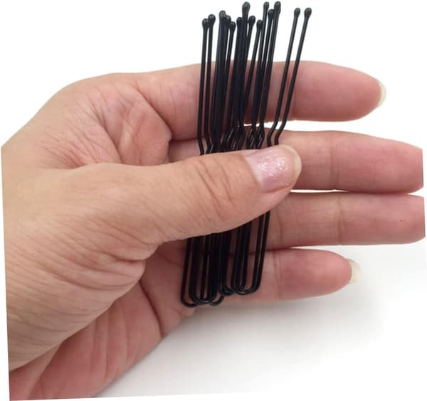 500g Hårnåle Sorte Hårklemmer Bobby Pins Enkel Modeform til Piger