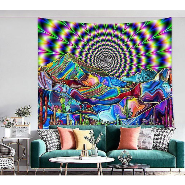 Psykedelisk Mønster Barne Soverom Vegg Henger Tapestry Hippie Dekor