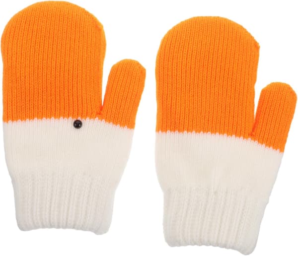 Furry Plush Vinterhandskar för kvinnor Tjocka varma stickade vantar