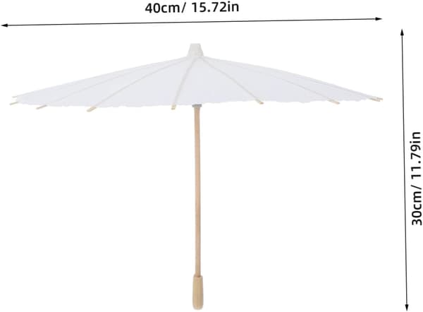 2 stk. håndtegnede doodle-paraplyer DIY håndmalede paraplysæt